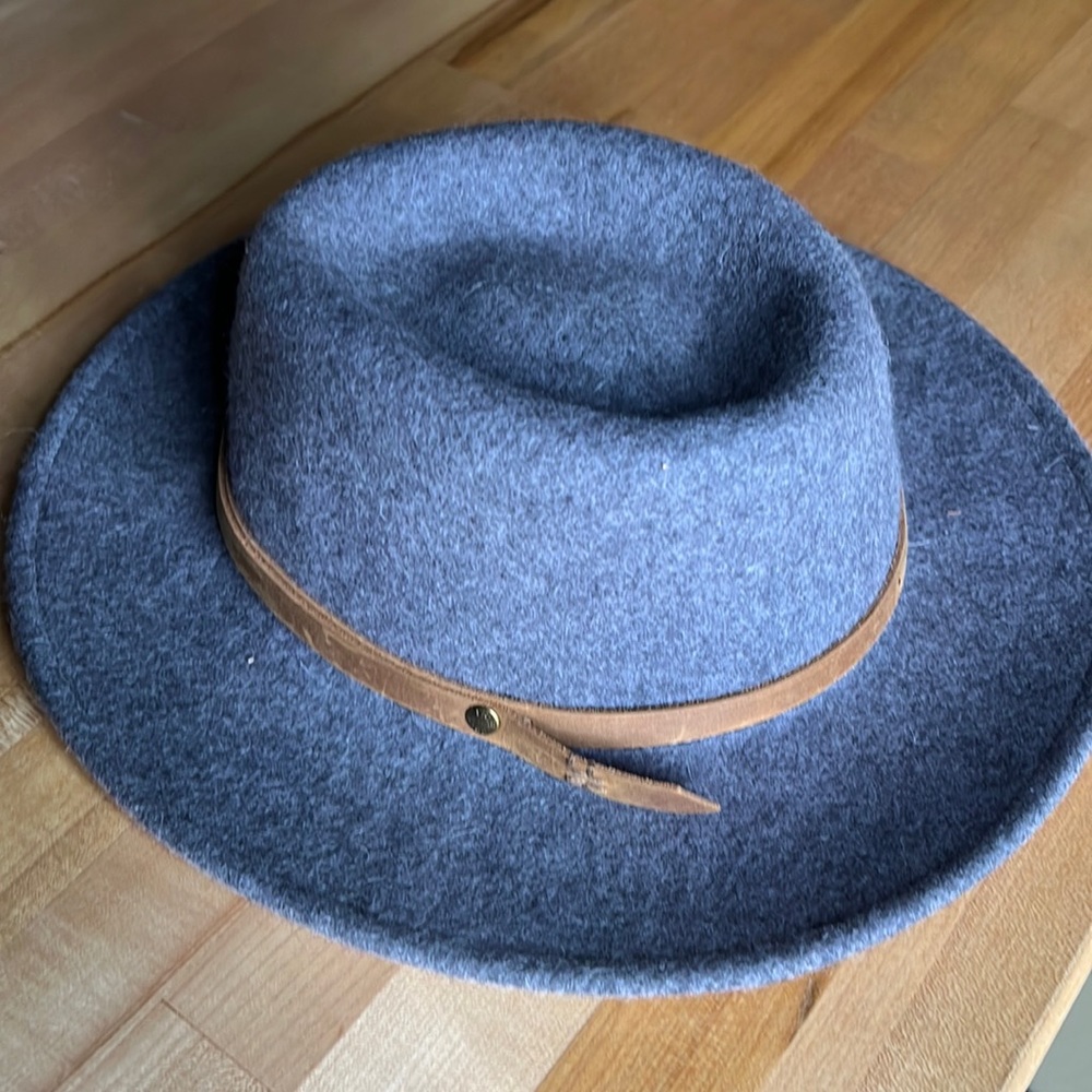 NWT! Frye Felt Panama Hat Grey 100%Wool Sz M/L